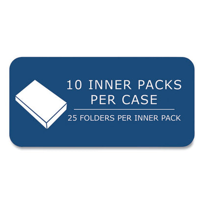 Pocket Folder, 0.5" Capacity, 11 X 8.5, Gold, 25/box, 10 Boxes/carton