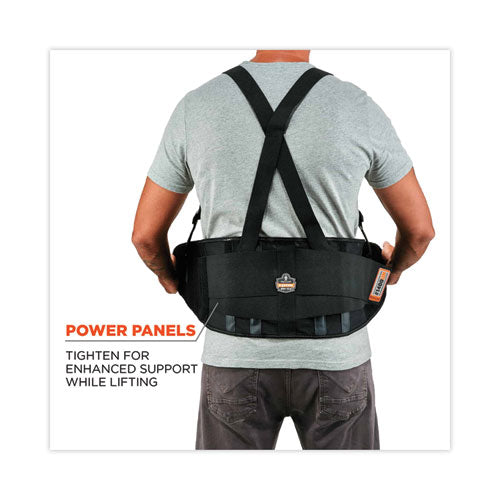 Proflex 1400un Universal Size Back Support Brace, One Size Fits All, 25" To 58" Waist, Black