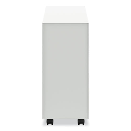 Fuse Mobile Slim Pedestal File, Left/right, 2-drawers: Box/file, Letter, Designer White, 10 X 23.25 X 21