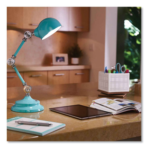 Wellness Series Revive Led Desk Lamp, 15.5" High, Turquoise