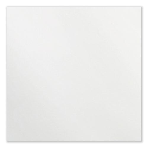 Coda Low Profile Circular Non-magnetic Glassboard, 48" X 48", White Surface