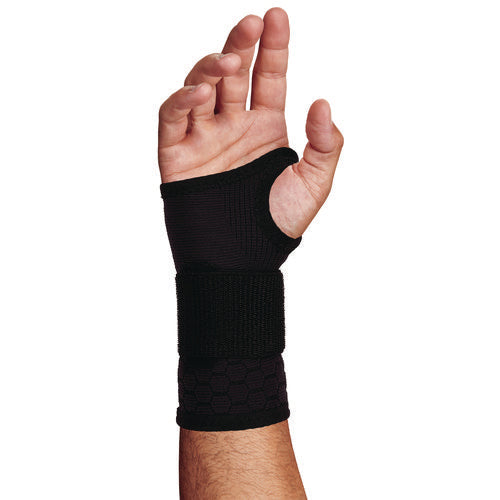 Proflex 680 Wrist Support Sleeve - Single Strap, Medium, Fits Left Hand/right Hand, Black