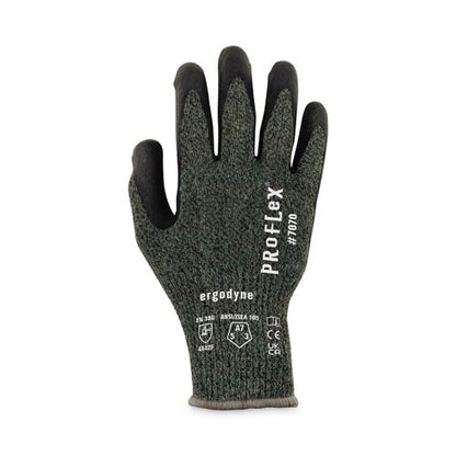 Proflex 7070 Ansi A7 Nitrile Coated Cr Gloves, Green, 2x-large, Pair