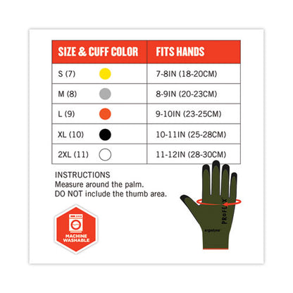 Proflex 7042 Ansi A4 Nitrile-coated Cr Gloves, Green, Large, Pair