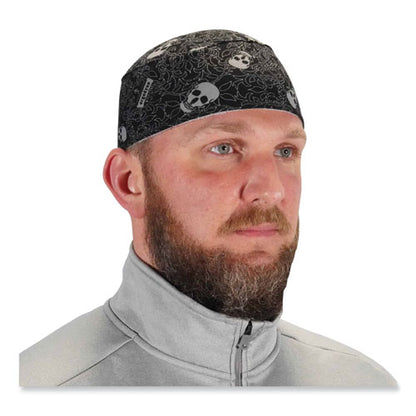 Chill-its 6630 High-performance Terry Cloth Skull Cap, Polyester, One Size Fits Most, Skulls