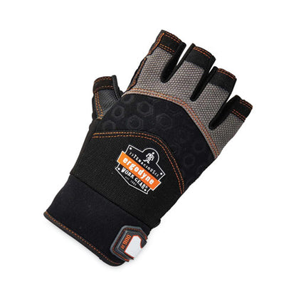 Proflex 900 Half-finger Impact Gloves, Black, Medium, Pair