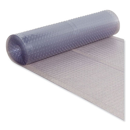 Ribbed Vinyl Carpet Runner, 27 X 240, Clear