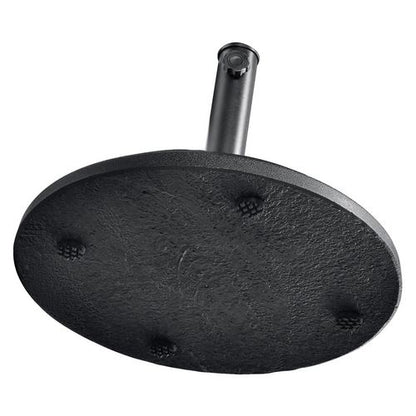 Umbrella Base, Round, Concrete, 33 Lb Capacity, 18 X 18 X 13.5, Black