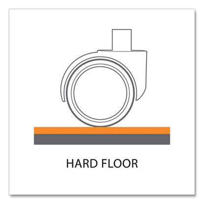 Trendsetter Chair Mat For Hard Floors, 36 X 48, Pewter