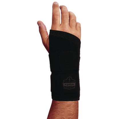 Proflex 4015 Wrist Brace Support With Double Strap, Large, Fits Right Hand, Black