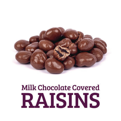 Milk Chocolate Covered Raisins, 50 Oz Jar