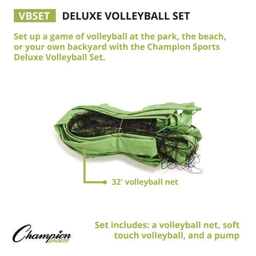 Deluxe Volleyball Set, Official-size Volleyball, Volleyball Net