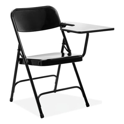 5200 Series Left-side Tablet-arm Folding Chair, Supports 480 Lb, 17.25" Seat Height, Black, 2/carton