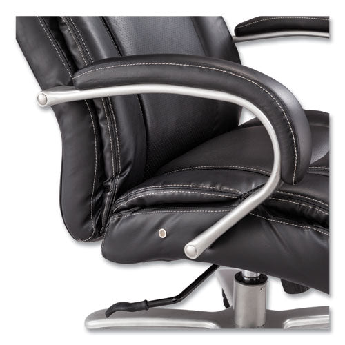 Lineage Big And Tall High Back Task Chair, Supports Up To 500 Lb, 20.5" To 24.25" Seat Height, Black Seat, Chrome Base