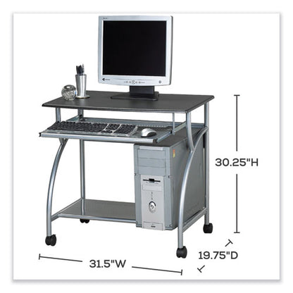 Eastwinds Series Argo Pc Workstation, 31.5" X 19.75" X 30.25", Anthracite