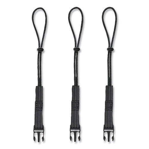 Squids 3192 Wrist Lanyard Tethering Kit, 3 Lb Max Working Capacity, 7.5" Long, Black