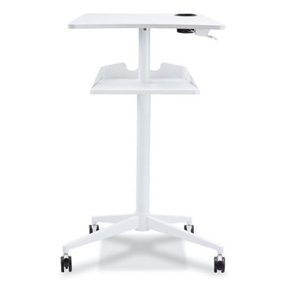 Vum Mobile Workstation, 30.75" X 22.28" X 36.12" To 48.25", White