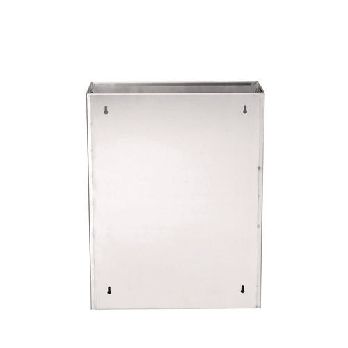 Stainless Steel Surface-mounted Waste Receptacle, 6.4 Gal, Brushed Stainless Steel