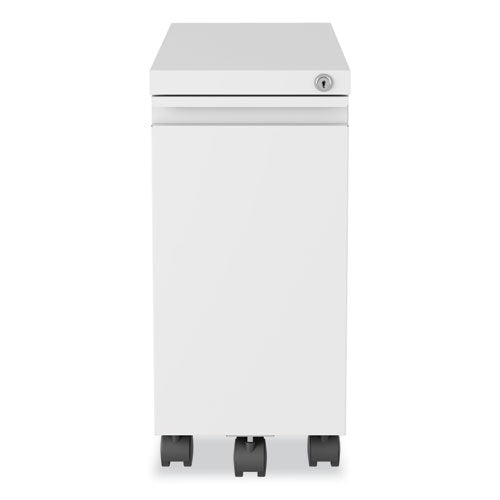 Zip Mobile Pedestal File, 1-drawer, File, Legal/letter, White, 10 X 19.88 X 21.75