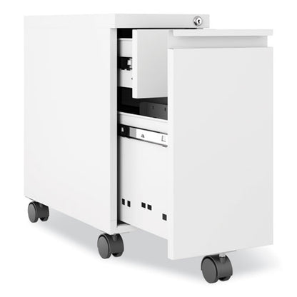 Zip Mobile Pedestal File, 1-drawer, File, Legal/letter, White, 10 X 19.88 X 21.75