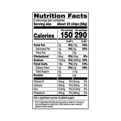 Bite Size Tortilla Chips, 2 Oz Bag, 64 Bags/carton