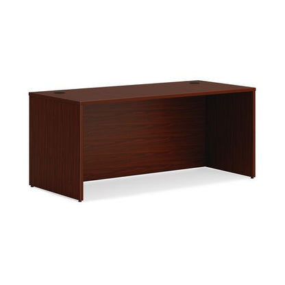 Mod Double Pedestal Desk Bundle, 66" X 30" X 29", Traditional Mahogany