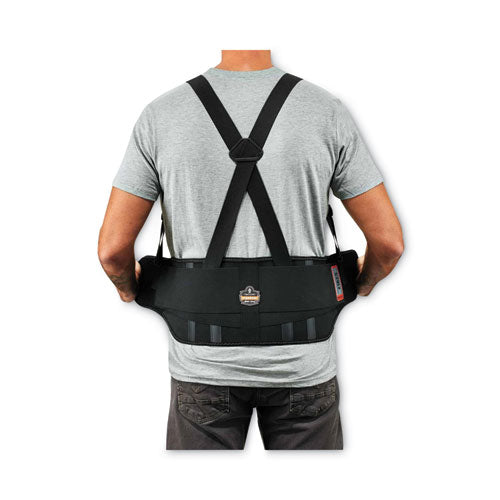 Proflex 1625 Elastic Back Support Brace, Large, 34" To 38" Waist, Black