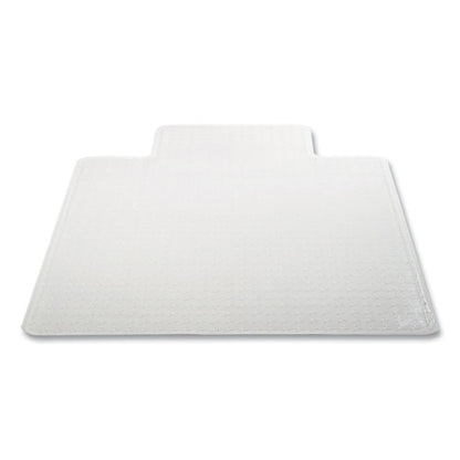 Duramat Moderate Use Chair Mat For Low Pile Carpeting, Lipped, 45 X 53, Clear, 25/pallet