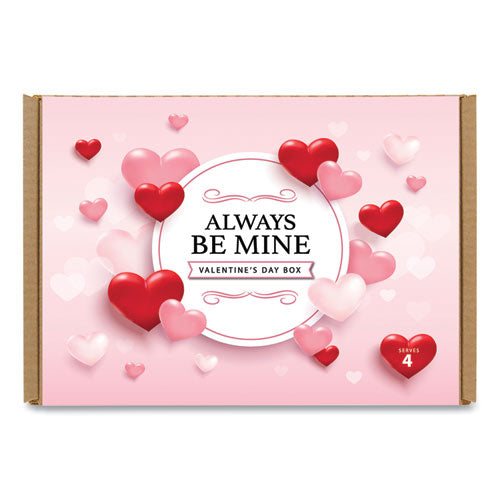 Always Be Mine Valentine's Day Box, Cocoa/marshmallows/candy/cookies, 5 Lb Box, 14 Packets/box