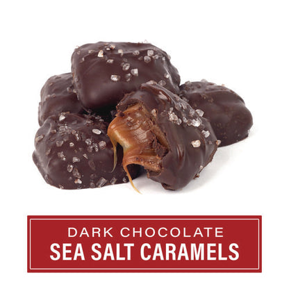 Dark Chocolate Caramel Sea Salt Tub, Dark Chocolate Caramel, 28 Oz Tub