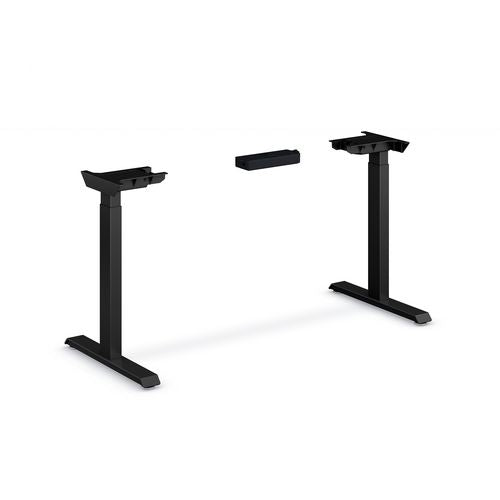 Coordinate Height Adjustable Desk Bundle 2-stage, 46" X 22" X 27.75" To 47", Pinnacle\black