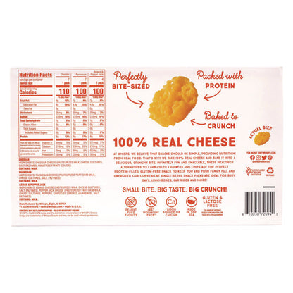 Baked Cheese Bites Variety Snack Packs, Assorted Flavors, 0.63 Oz Packet, 18/carton