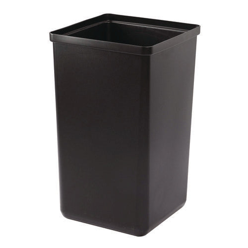 29 Gallon Trash/recycling Cans, Steel, Green Recycling Can With Square Lid, Black Trash Can With Square Lid