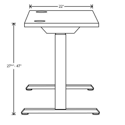 Coordinate Height Adjustable Desk Bundle 2-stage, 70" X 22" X 27.75" To 47", Silver Mesh\black