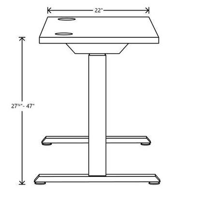 Coordinate Height Adjustable Desk Bundle 2-stage, 70" X 22" X 27.75" To 47", Silver Mesh\black