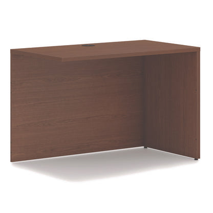 Mod L-station Double Pedestal Desk Bundle, 60" X 72" X 29", Sepia Walnut