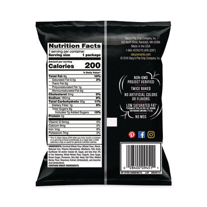 Pita Chips, 1.5 Oz Bag, Cinnamon Sugar, 24/carton