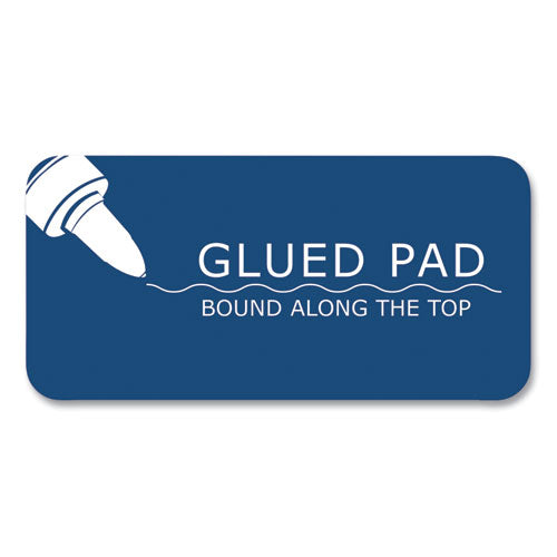 Gummed Pad, Medium/college Rule, 50 White 8.5 X 11 Sheets, 36/carton