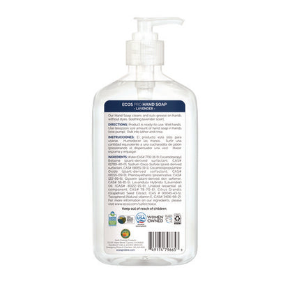 Liquid Hand Soap, Lavender, 17 Oz, 6/carton