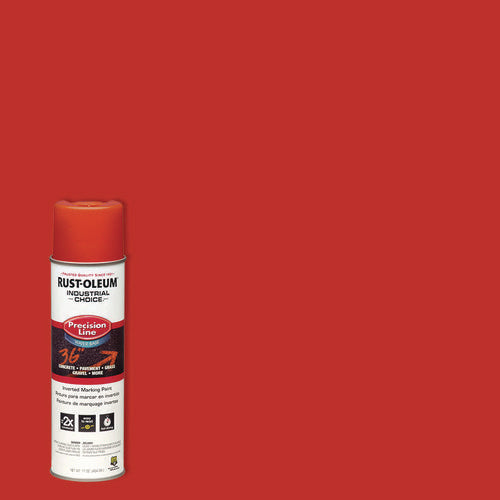 Industrial Choice Precision Line Marking Paint, Flat/matte Orange, 20 Oz Aerosol Can, 12/carton