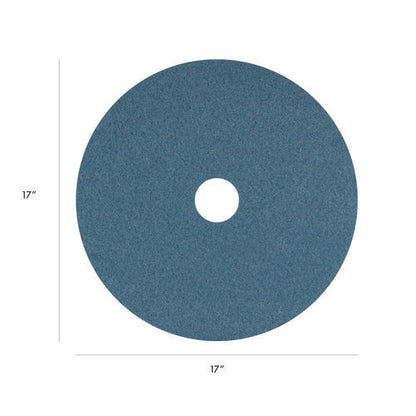 Blue Cleaner Pad, 17", Blue, 5/carton