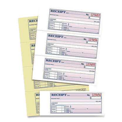 Money/rent Receipt Book, Two-part Carbonless, 7.13 X 2.75, 200 Forms Total