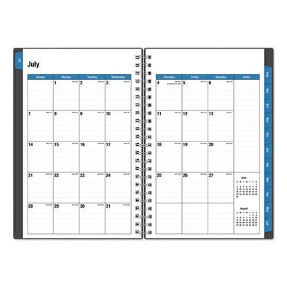 Collegiate Academic Year Weekly/monthly Planner, 8 X 5, Charcoal Gray Cover, 12-month: July 2024 To June 2025