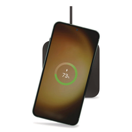 Boost Charge Pro Universal Easy Align Wireless Charging Pad, Qi Wireless Charging, 15 W, Black