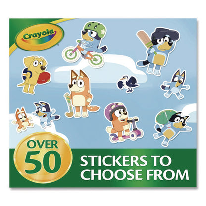 Bluey Color And Sticker Activity Set, (32) Coloring Sheets, (51) Stickers, (5) Pip-squeaks Markers