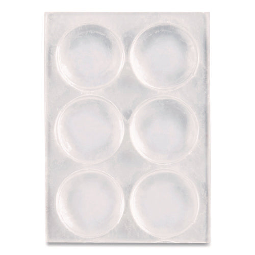 Bumpers, 0.5" Dia, Clear, 40/pack