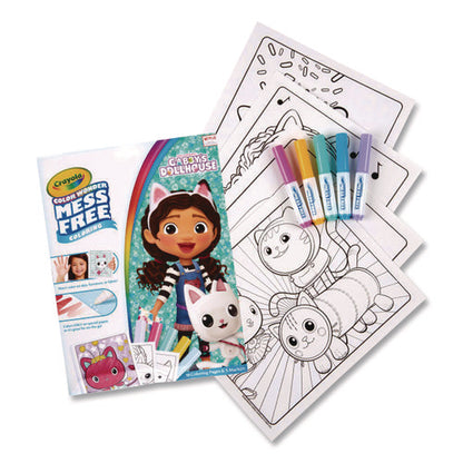 Gabby's Dollhouse Color Wonder Kit, (18) Coloring Pages, (5) Gabby's Collection Markers