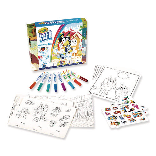 Bluey Color Wonder Activity Kit, (27)coloring Pages; (8)markers; (4)sticker Sheets; (2)pop-out Characters; Trifold Background