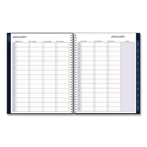 Passages Weekly Appointment Book And Monthly Planner, 11 X 8.5, Navy Blue Cover, 12-month (jan To Dec): 2025