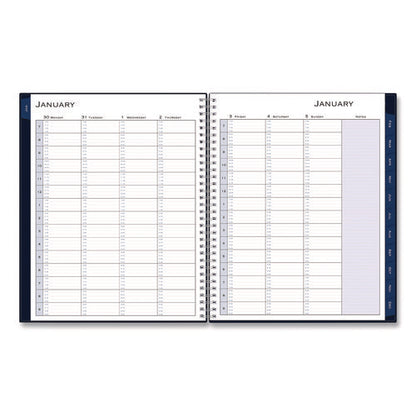 Passages Weekly Appointment Book And Monthly Planner, 11 X 8.5, Navy Blue Cover, 12-month (jan To Dec): 2025